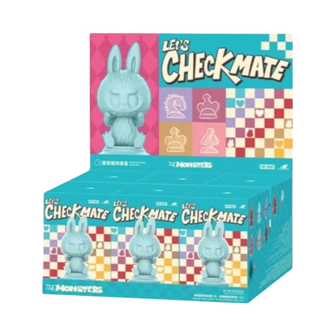 팝마트 더 몬스터즈 체크메이트 시리즈 센티드 캔들 미개봉 랜덤박스 (6개입)(Pop Mart The Monsters Checkmate Series Scented Candle Sealed Case (6 Blind Boxes))