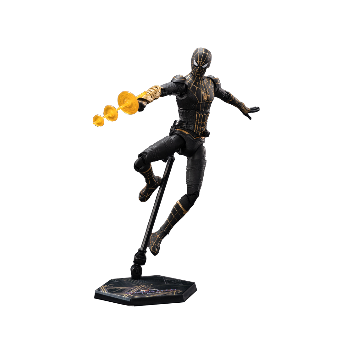 마블컬렉션 ZD TOYS 스파이더맨 노웨이홈 블랙 골드슈트(Marvel Collection ZD TOYS Black Gold Spiderman No Way Home)