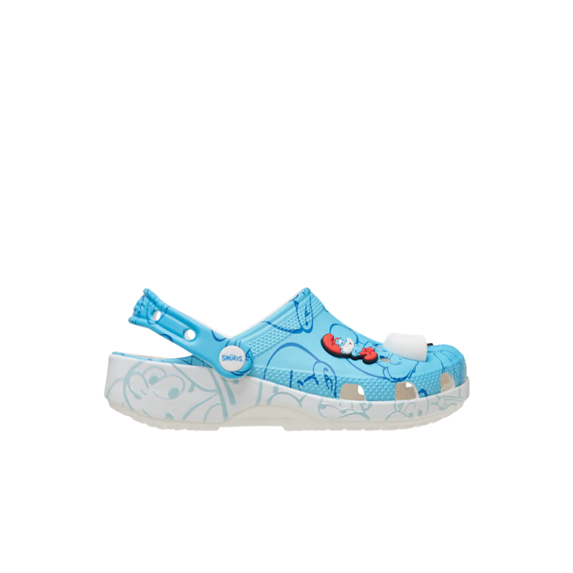 210821-90H (Kids) Crocs x Smurfs Classic Clog Multi Blue