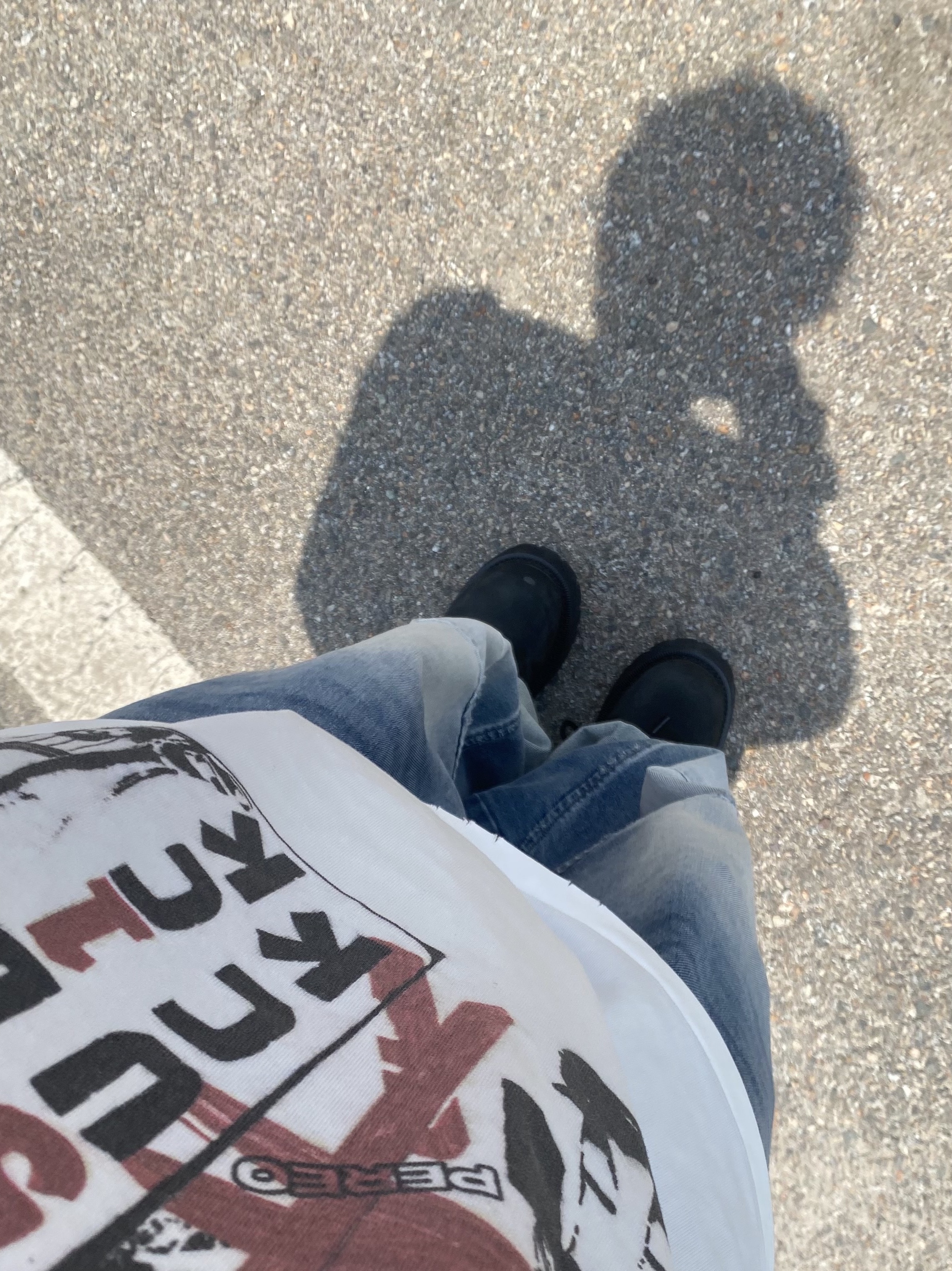 Kamien x MJD Double Hole Belt Oreo Calf Hair, MJD 3D Knee Denim Pants Blue 착용 스타일 - 3