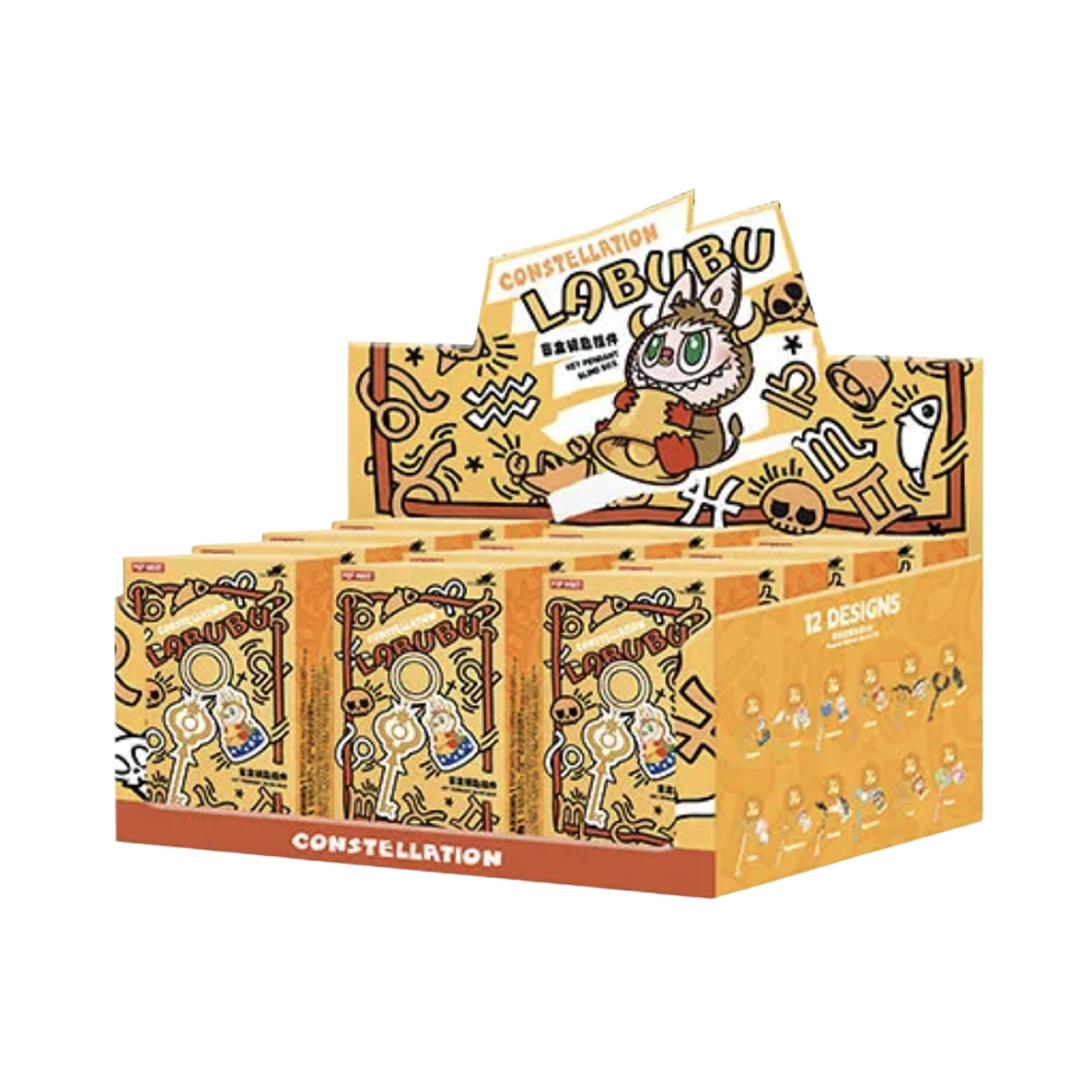 팝마트 라부부 더 몬스터즈 별자리 시리즈 키 펜던트 미개봉 랜덤박스 (12개입)(Pop Mart Labubu The Monsters Constellation Series Key Pendant Blind Box Sealed Case (12 Blind Box)) - 1