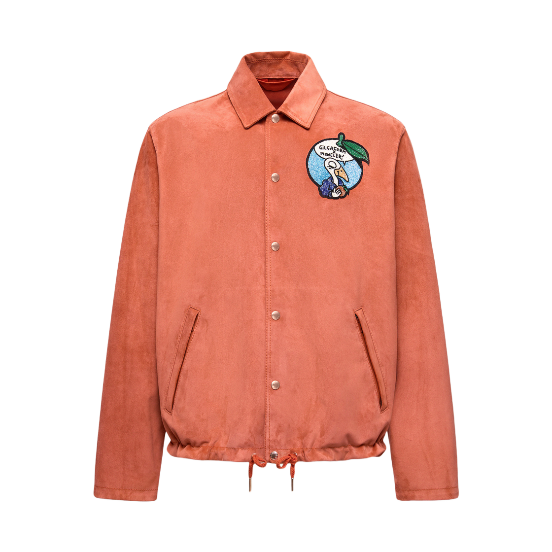 몽클레르 x 길가 팜 디자인 바이 도널드 글로버 네이벌 스웨이드 셔츠 자켓 - 25FW(Moncler x Gilga Farm Designed By Donald Glover Navel Suede Shirt Jacket - 25FW) - 1