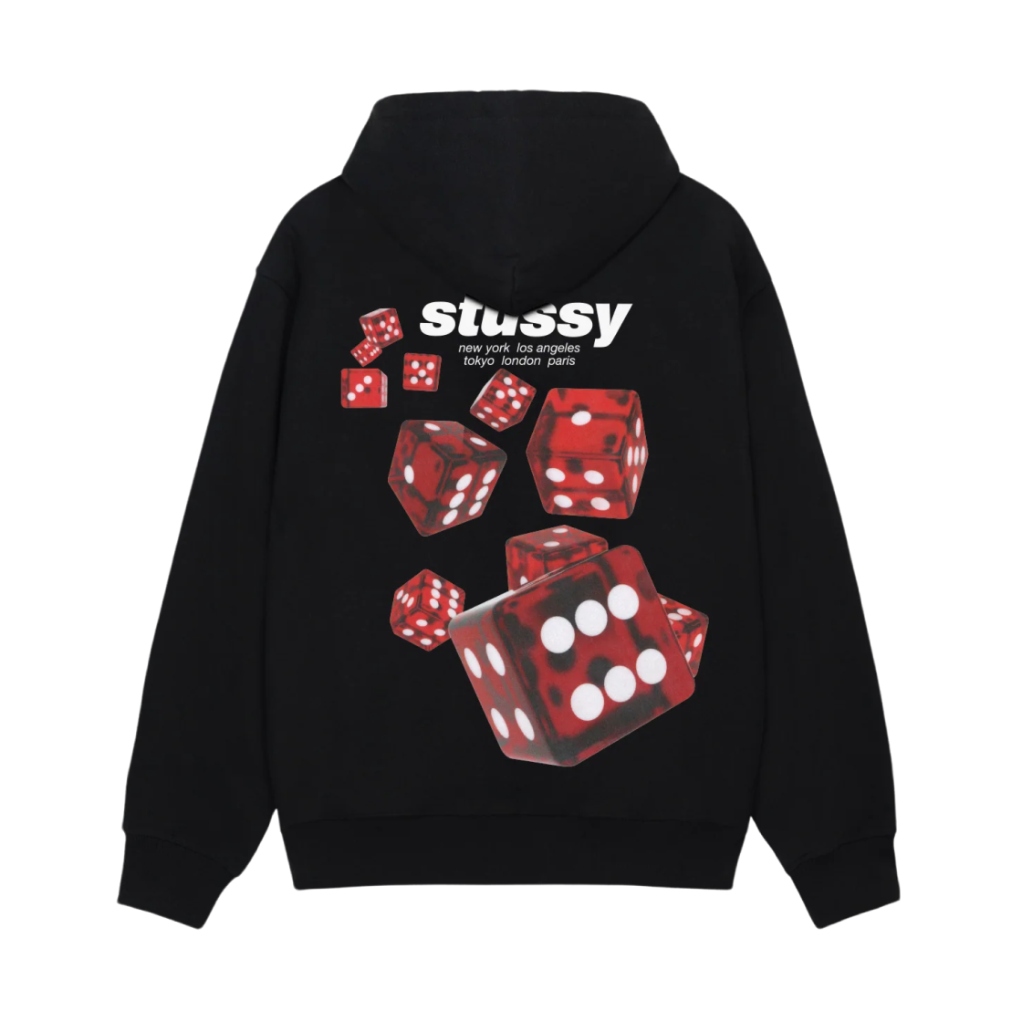 1925160 Stussy Rollers Hoodie Black