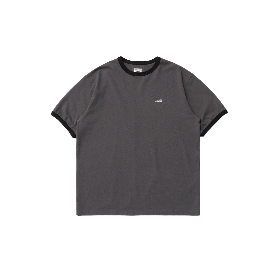 LTFSTS009CH Le TIGRE Classic Ringer T-shirt Charcoal