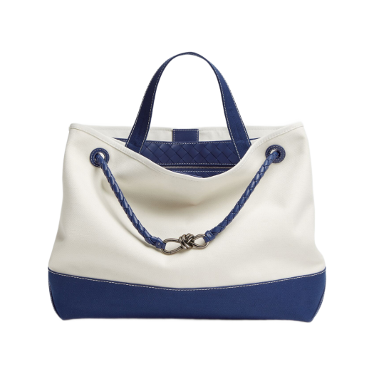 Bottega Veneta Large Andiamo White Blue