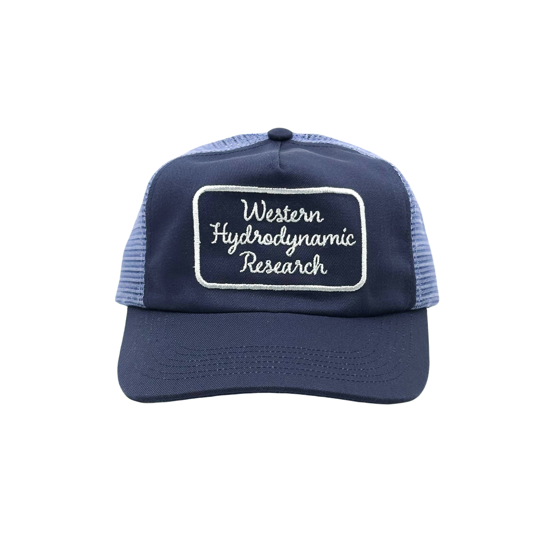 웨스턴 하이드로다이나믹 리서치 스크립트 트러커 햇 네이비(Western Hydrodynamic Research Script Trucker Hat Navy)
