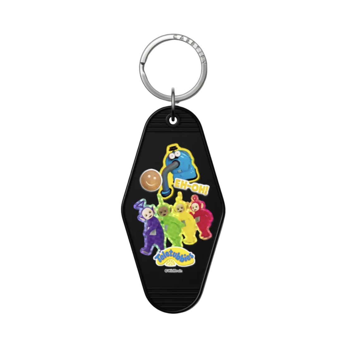 케이스티파이 x 텔레토비 스티커 키체인 태그 블랙(Casetify x Teletubbies Stickers Keychain Tag Black)