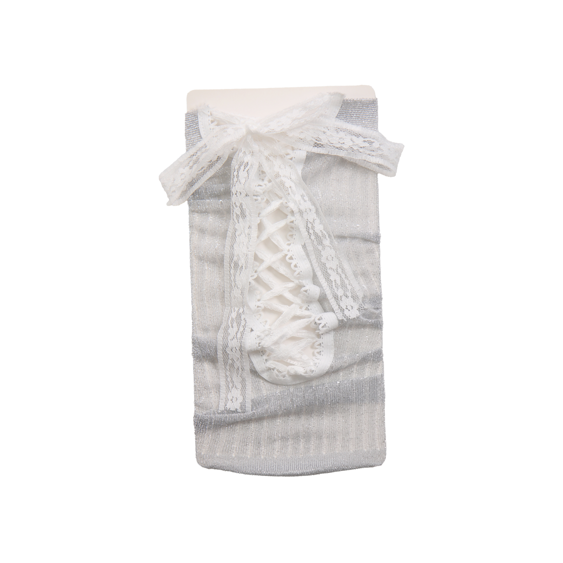 오니뗄라 코르셋 레이스 업 삭스 실버(Onnitella Corset Lace Up Socks Silver) - 1
