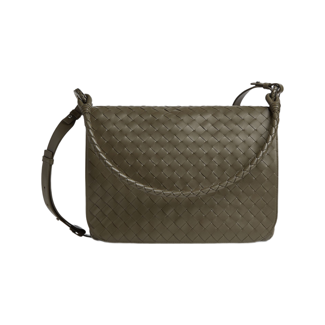 795074V2HL13238 Bottega Veneta Small Swing Messenger Cypress
