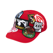 Supreme Patches 6-Panel Red - 25SS