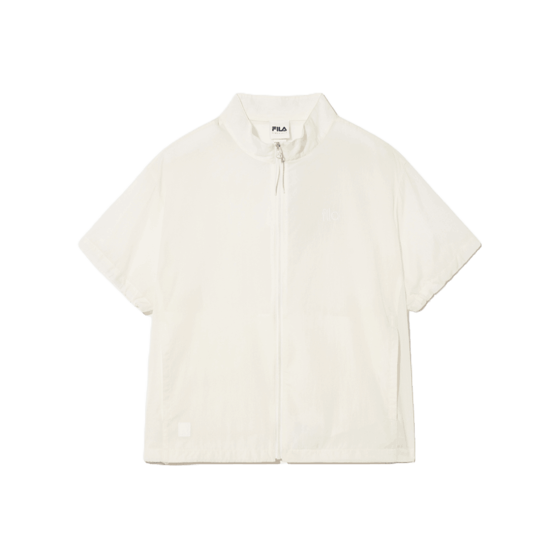 [6% 적립] 휠라 경량 립스탑 반팔 바람막이 오프화이트