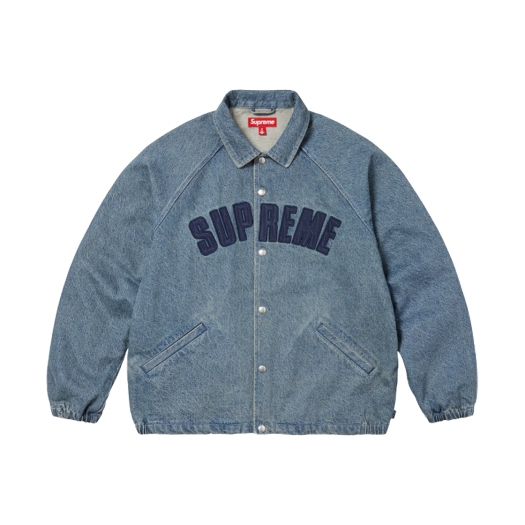 Supreme Arc Denim Coaches Jacket Washed Indigo - 25SS
