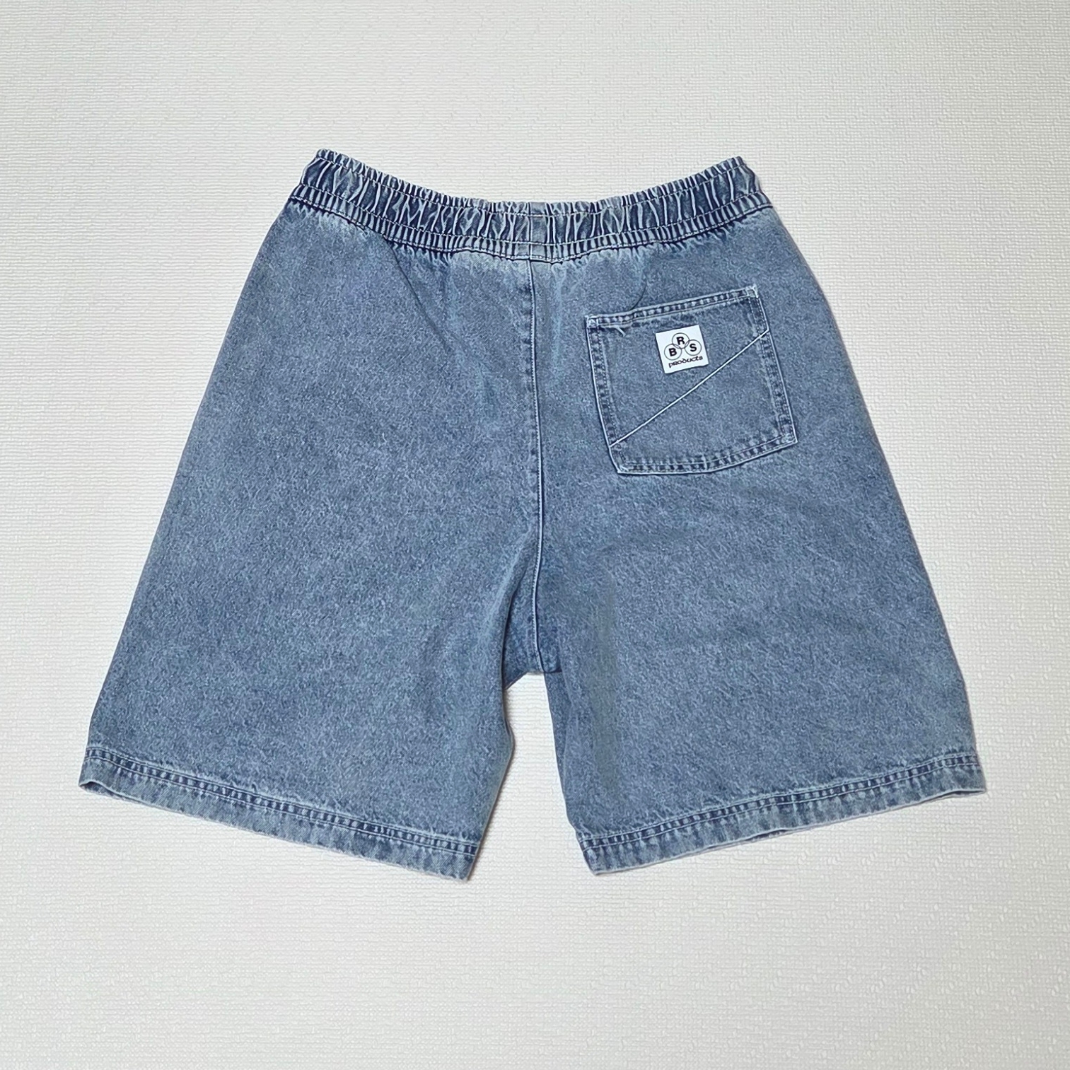 Nike NSW Denim Shorts Light Armory Blue 착용 스타일 - 2