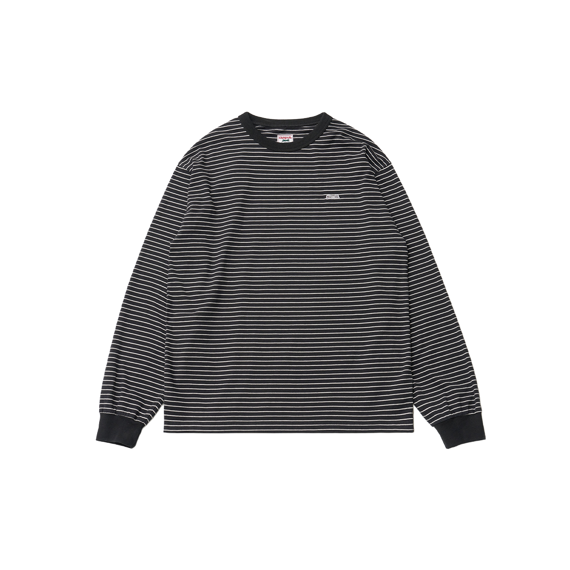 르티그레 스트라이프 롱슬리브 티셔츠 블랙(Le TIGRE Stripe longsleeve T-shirt Black)