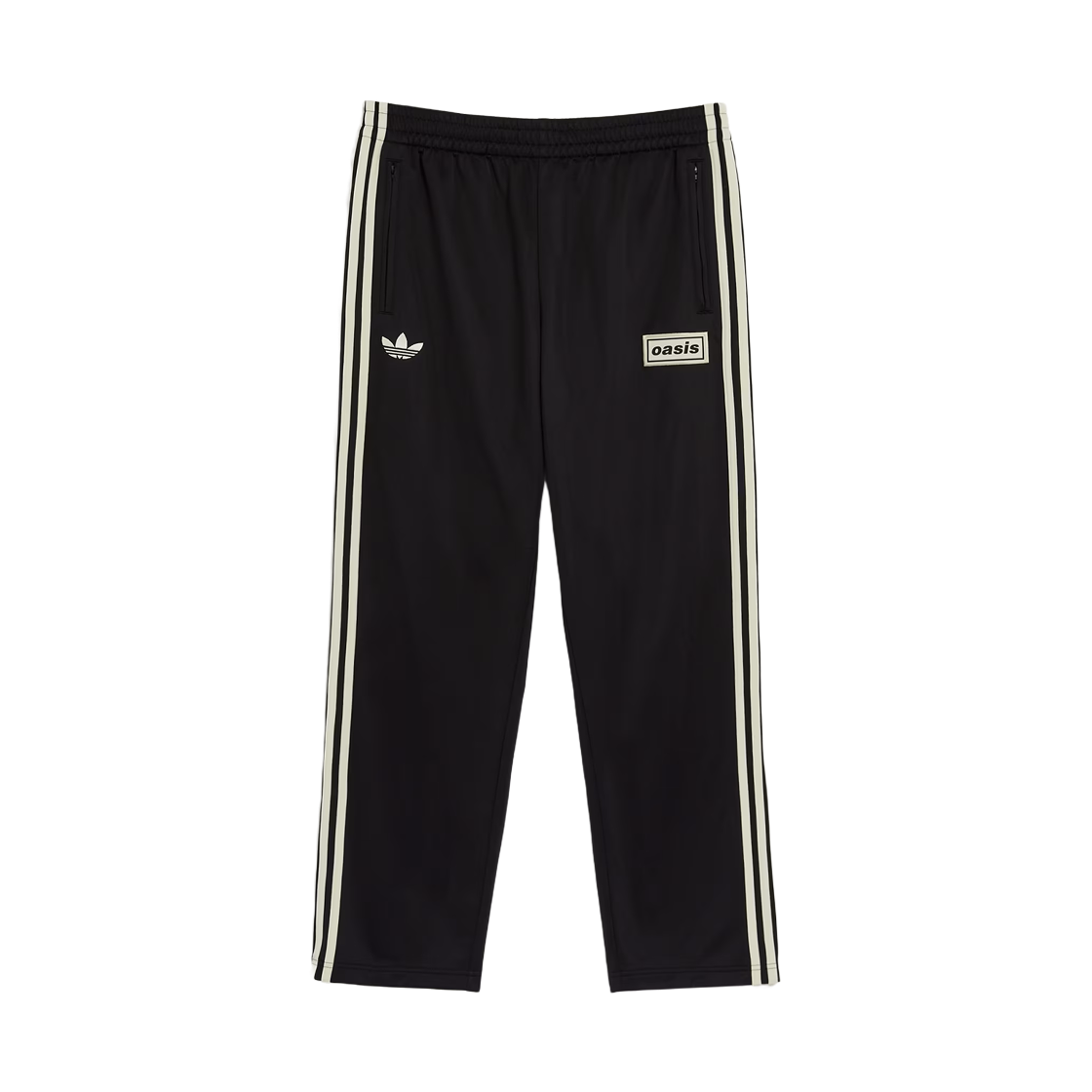 아디다스 x 오아시스 투어 파이어버드 트랙 팬츠 블랙 - US 사이즈(Adidas x Oasis Tour Firebird Track Pants Black - US Sizing)