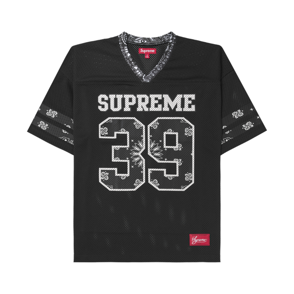 슈프림 반다나 풋볼 저지 블랙 - 25SS(Supreme Bandana Football Jersey Black - 25SS)