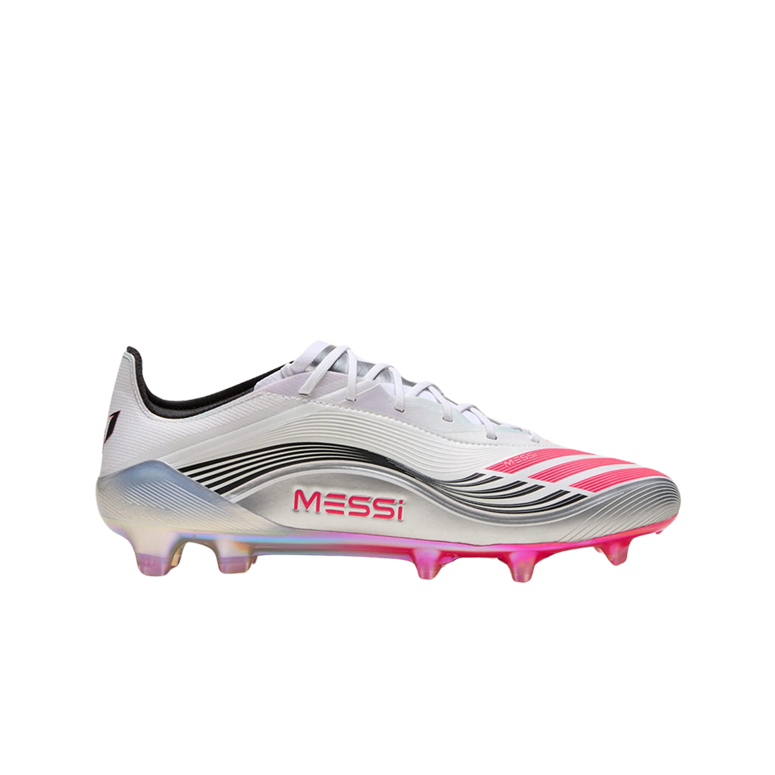 아디다스 F50 메시 엘리트 FG 클라우드 화이트 루시드 레드(Adidas F50 Messi Elite FG Cloud White Lucid Red)