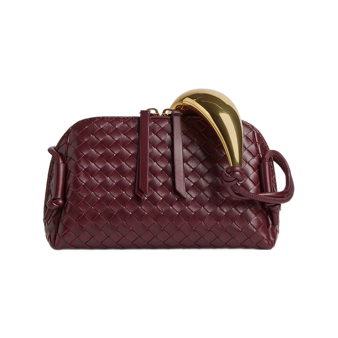 837086V4R022250 Bottega Veneta Concert Pouch Handle Barolo