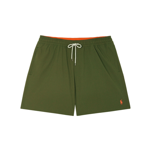 KM5CPASRLD0OL [30% 적립] Polo Ralph Lauren 14.6cm Traveler Classic Swim Trunk Dark Green - 25FW