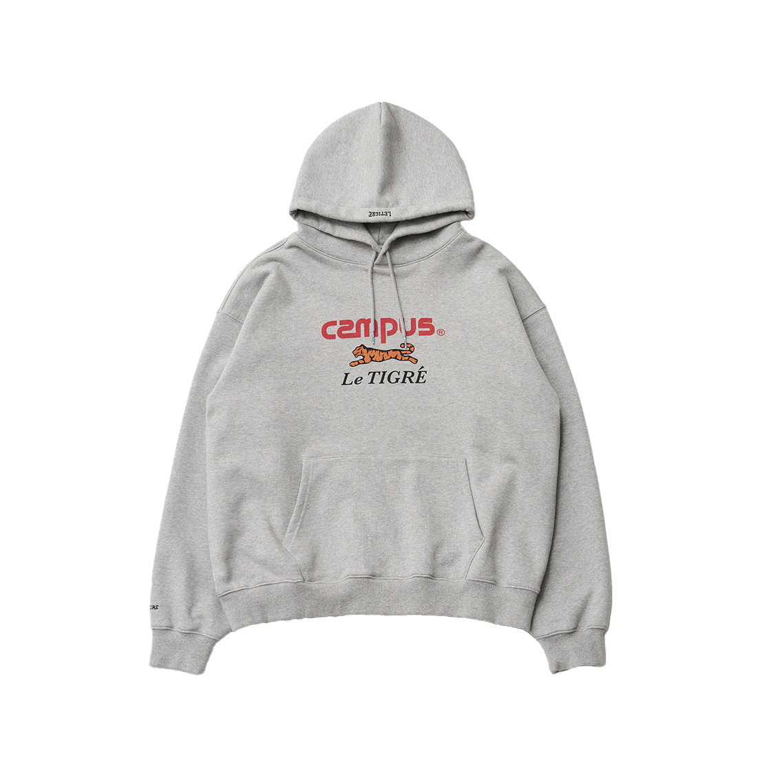 LTFSDM005MG Le TIGRE Campus Hoodie Pullover Heather Gray