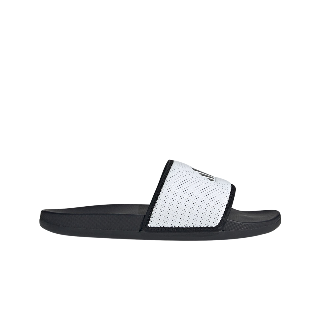 아디다스 아딜렛 컴포트 슬라이드 코어 블랙 클라우드 화이트(Adidas Adilette Comfort Slides Core Black Cloud White) - 1