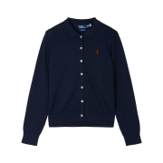 [15%적립] Polo Ralph Lauren Women Cotton Blend Polo Cardigan Blue - 25SS