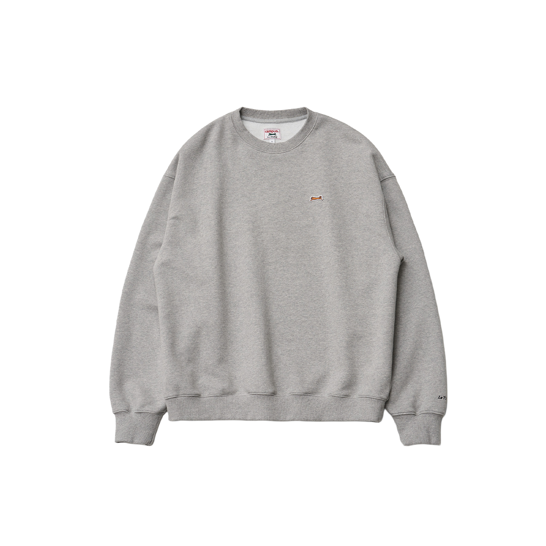 르티그레 클래식 아플리케 스웻셔츠 헤더 그레이(Le TIGRE Classic Applique sweatshirt Heather Gray)