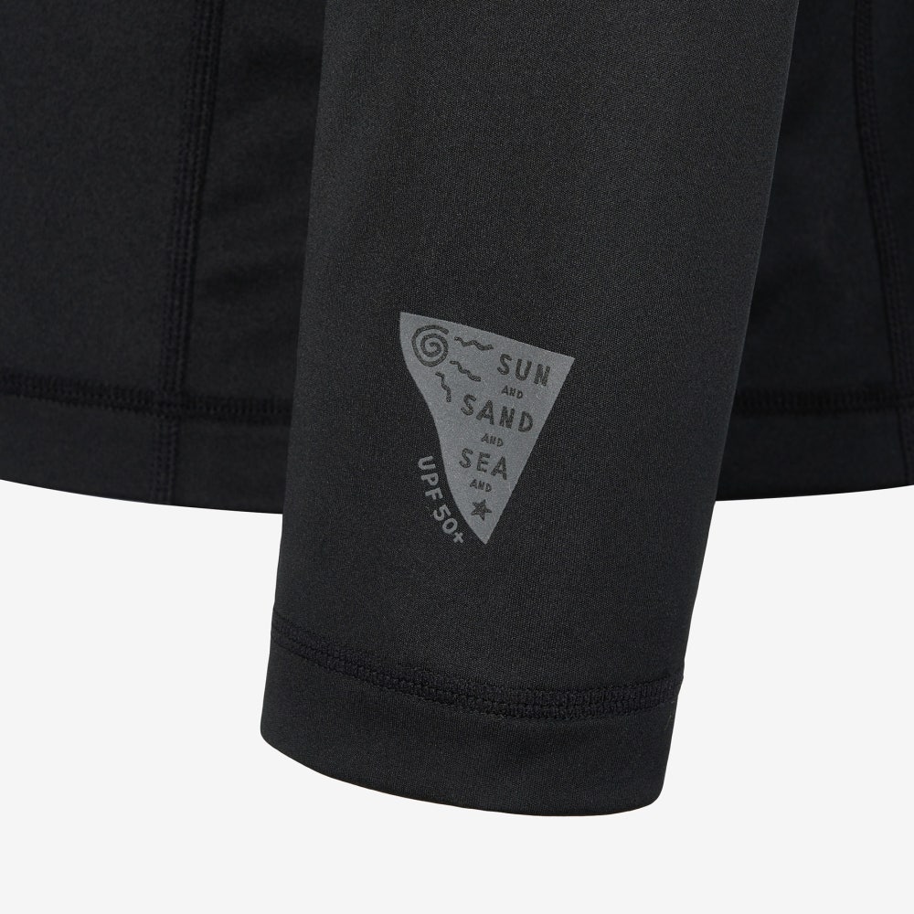 1100FS2RTH2401XBLK FILA Colorblock Zip-Up Rash Guard Black - #5