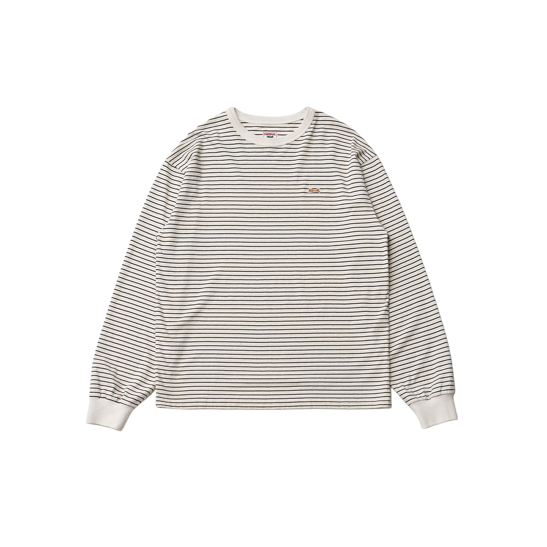 르티그레 스트라이프 롱슬리브 티셔츠 오프 화이트(Le TIGRE Stripe longsleeve T-shirt Off White)