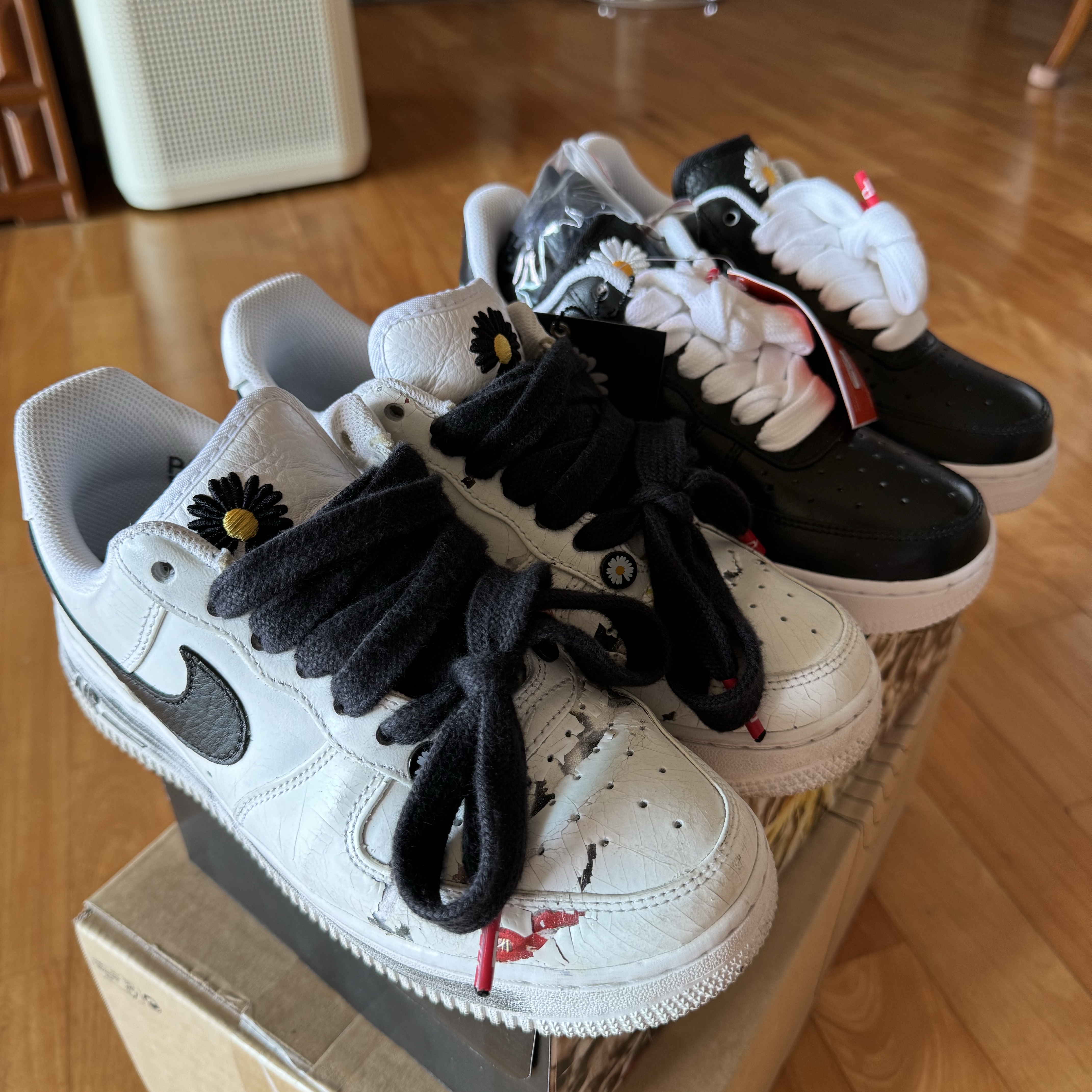 Nike x Peaceminusone Air Force 1 Low Para-Noise 3.0 Black and Multicolor, Nike x Peaceminusone Air Force 1 Low Para-Noise 2.0 착용 스타일 - 2
