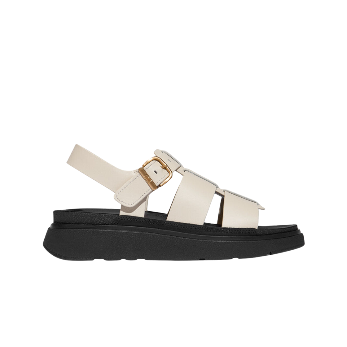 (W) 핏플랍 젠-FF 레더 피셔맨 샌들 파리 베이지((W) FITFLOP Gen-FF Leather Fisherman Sandals Paris Beige) - 1