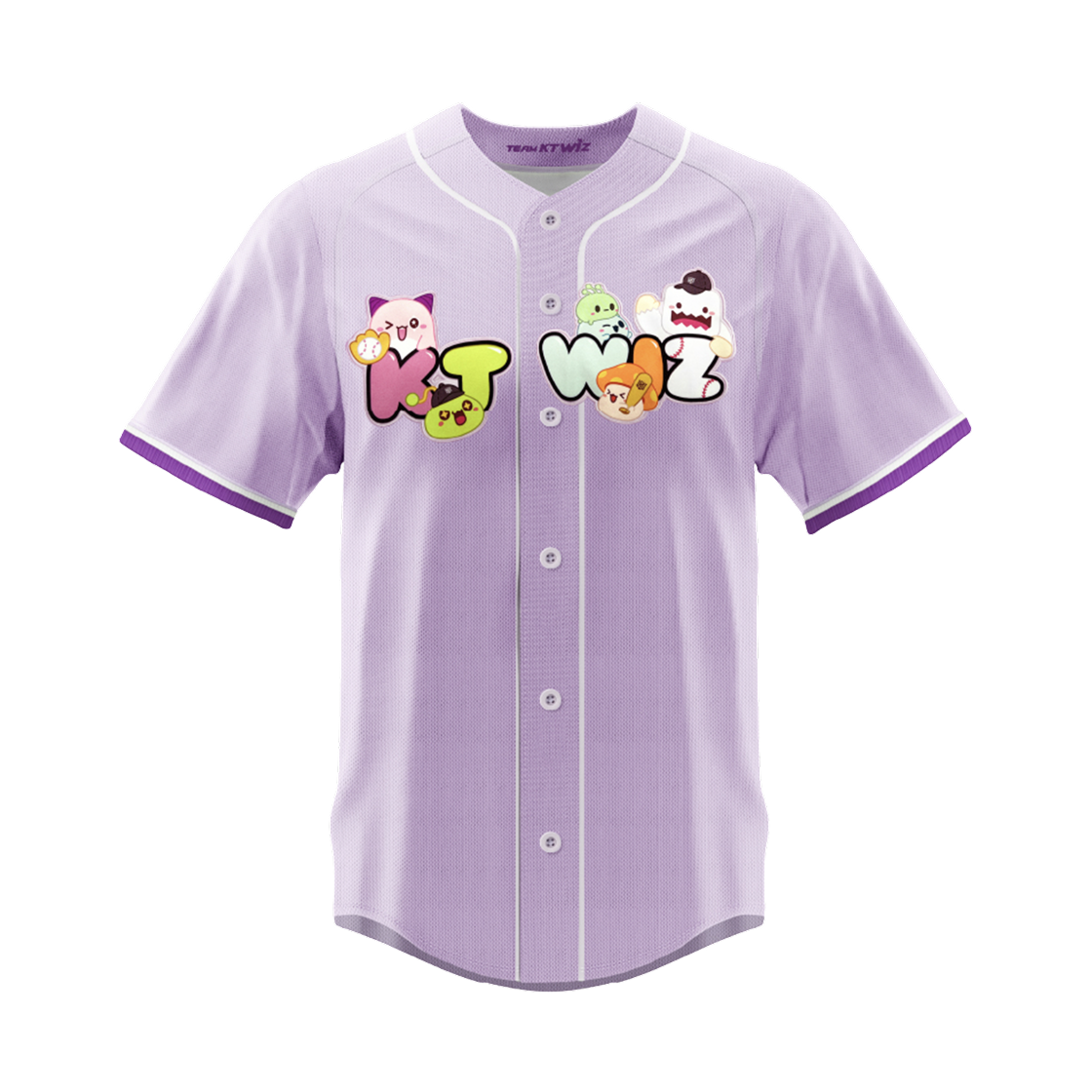 KT 위즈 X 메이플스토리 프렌즈 패션 유니폼 퍼플 (논 마킹 버전)(KT Wiz x Maple Story Friends Fashion Uniform Purple (Non Marking Ver.))