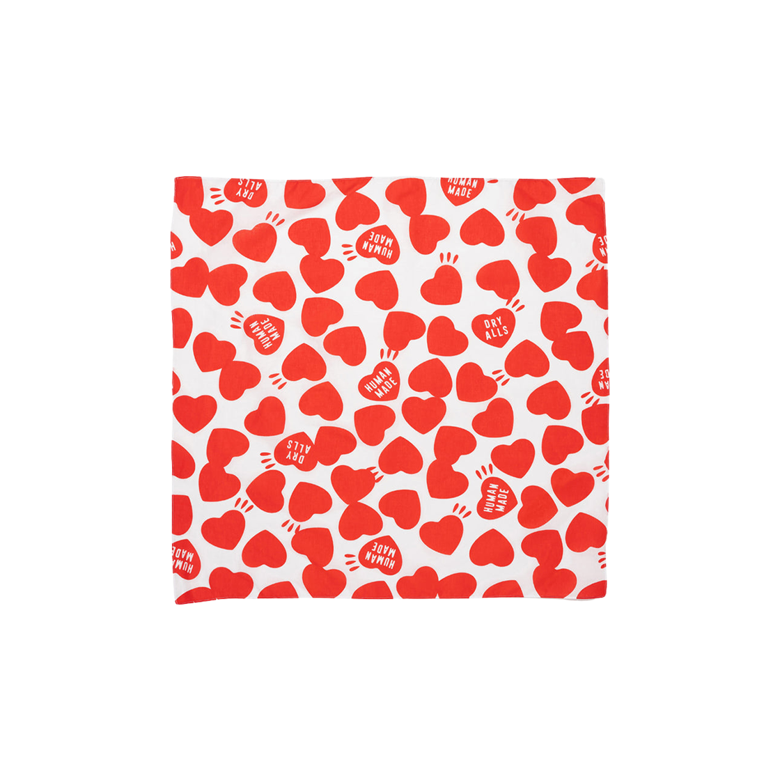 휴먼 메이드 하트 빅 반다나 레드