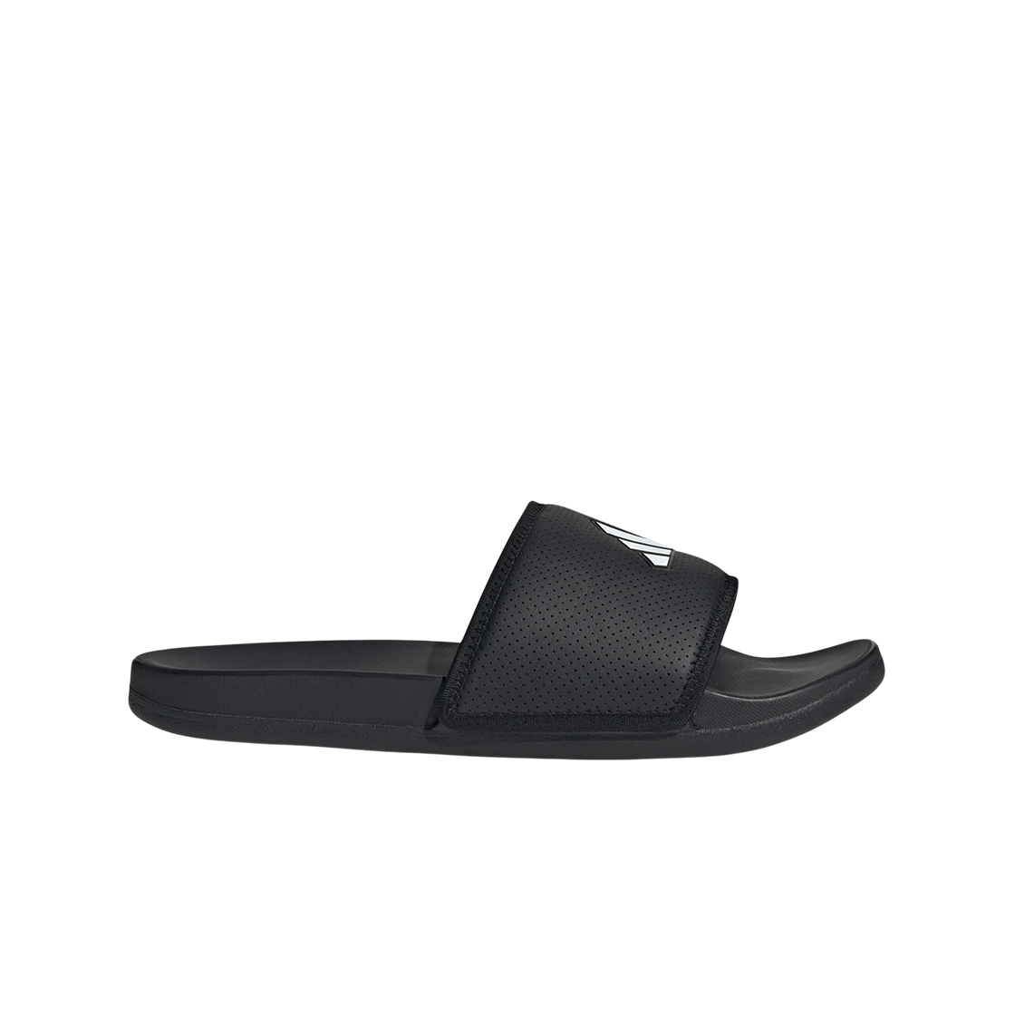 아디다스 아딜렛 컴포트 슬라이드 코어 블랙 클라우드 화이트(Adidas Adilette Comfort Slides Core Black Cloud White) - 1