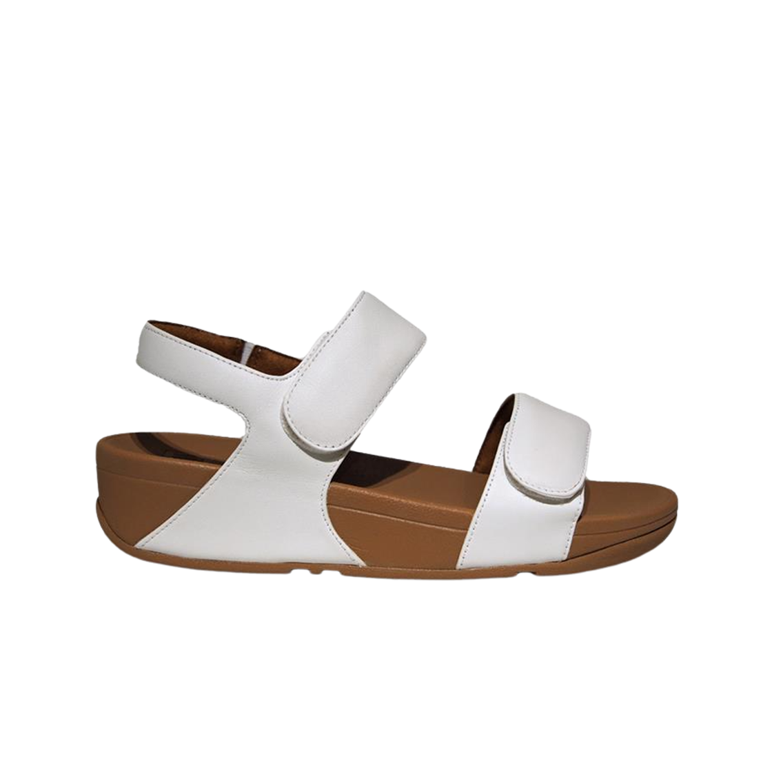 (W) 핏플랍 루루 어드저스터블 레더 샌들 어반 화이트((W) FITFLOP Lulu Adjustable Leather Sandals Urban White)