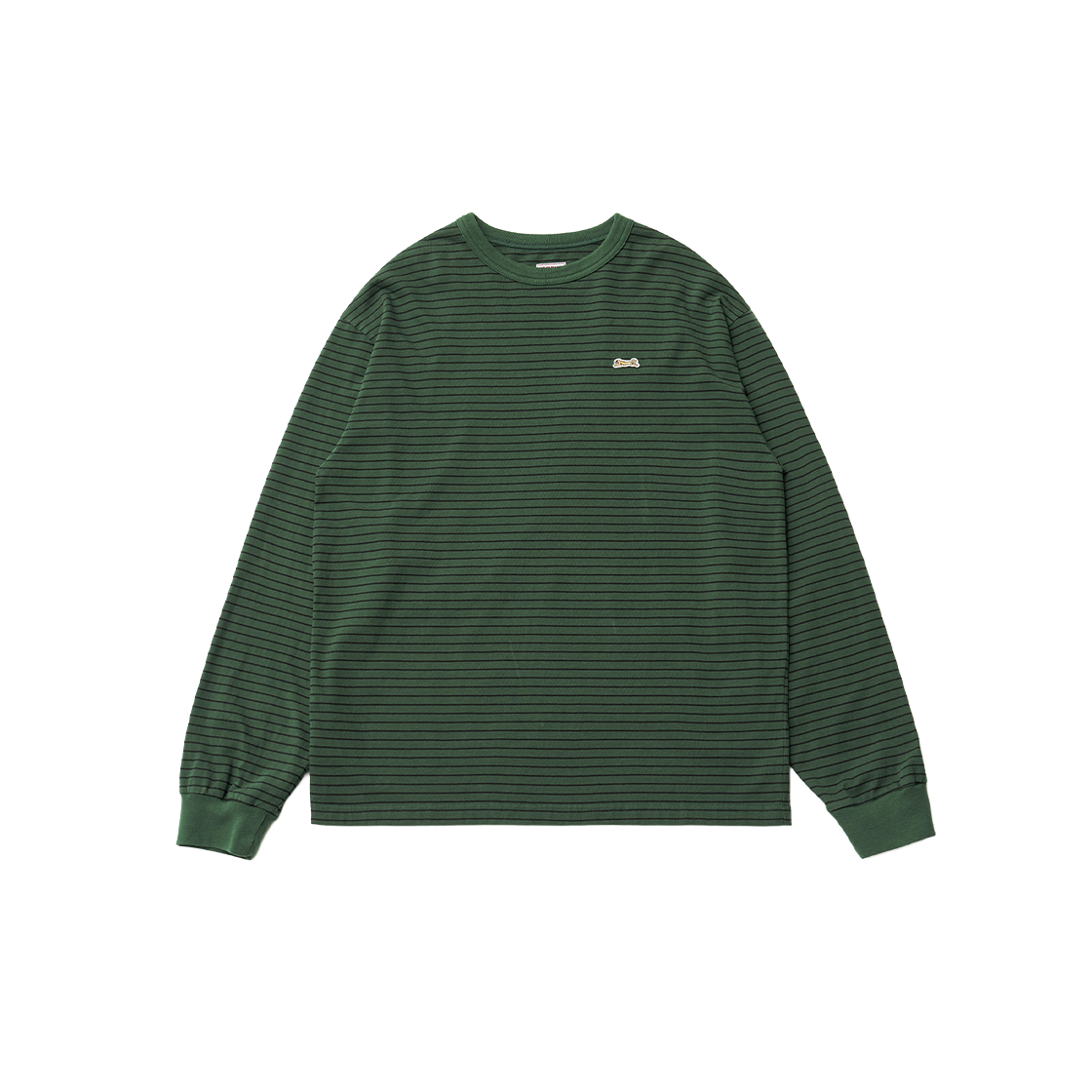 르티그레 스트라이프 롱슬리브 티셔츠 켈리 그린(Le TIGRE Stripe longsleeve T-shirt Kelly Green)