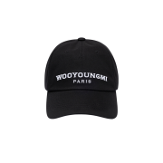 Wooyoungmi Embroidered Ball Cap Black - 25FW