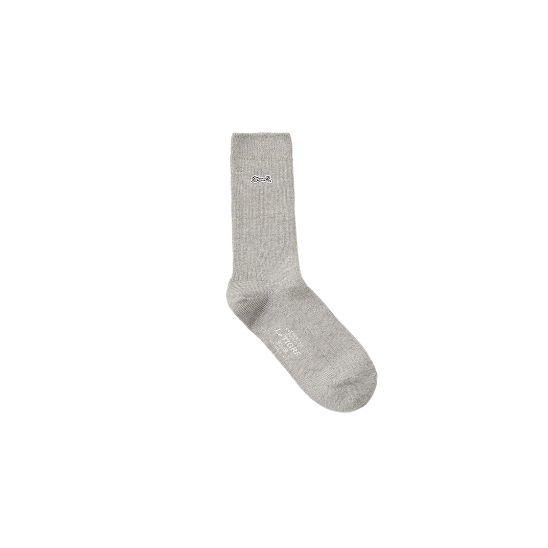 LTFSAC008MG Le TIGRE Heritage Ribbed Socks Heather Gray