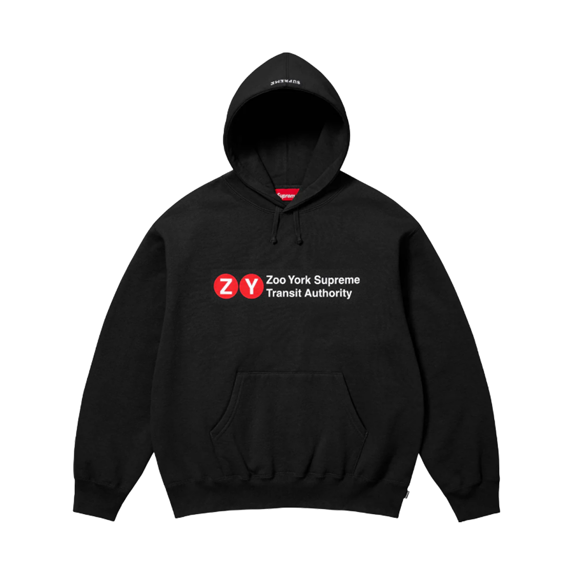 - Supreme x Zoo York Hooded Sweatshirt Black - 25SS