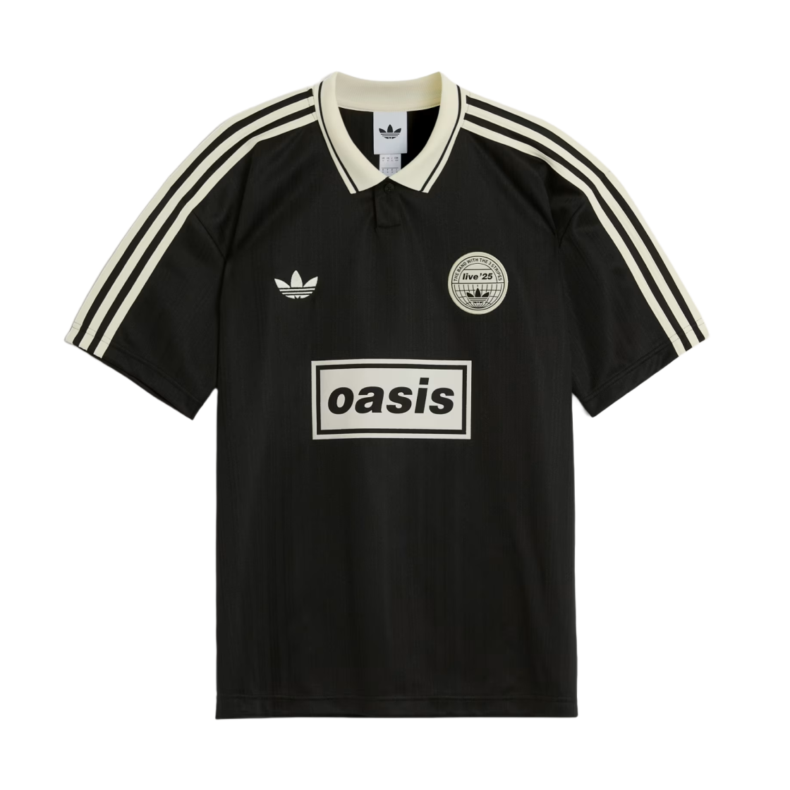 아디다스 x 오아시스 투어 자카드 저지 블랙 - US 사이즈(Adidas x Oasis Tour Jacquard Jersey Black - US Sizing)