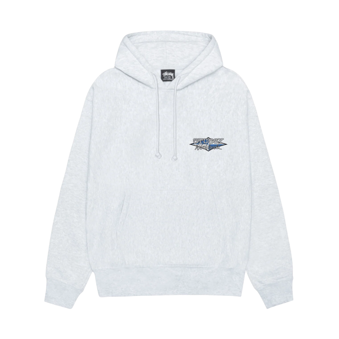 스투시 월드와이드 다이아몬드 후드 애쉬 헤더(Stussy Worldwide Diamond Hoodie Ash Heather) - 2