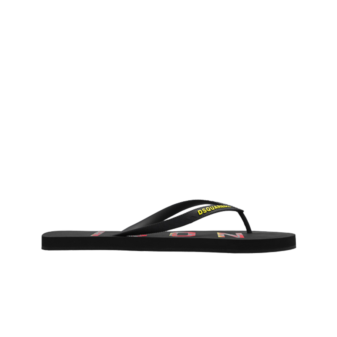 디스퀘어드2 로고 플립플랍 블랙(Dsquared2 Logo Flip Flops Black)