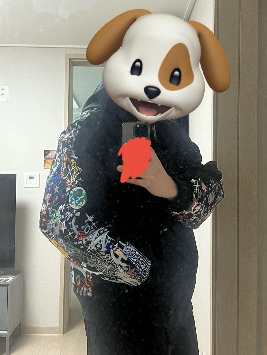 Supreme AOI Embroidered Hooded Work Jacket Black - 25SS 착용 스타일