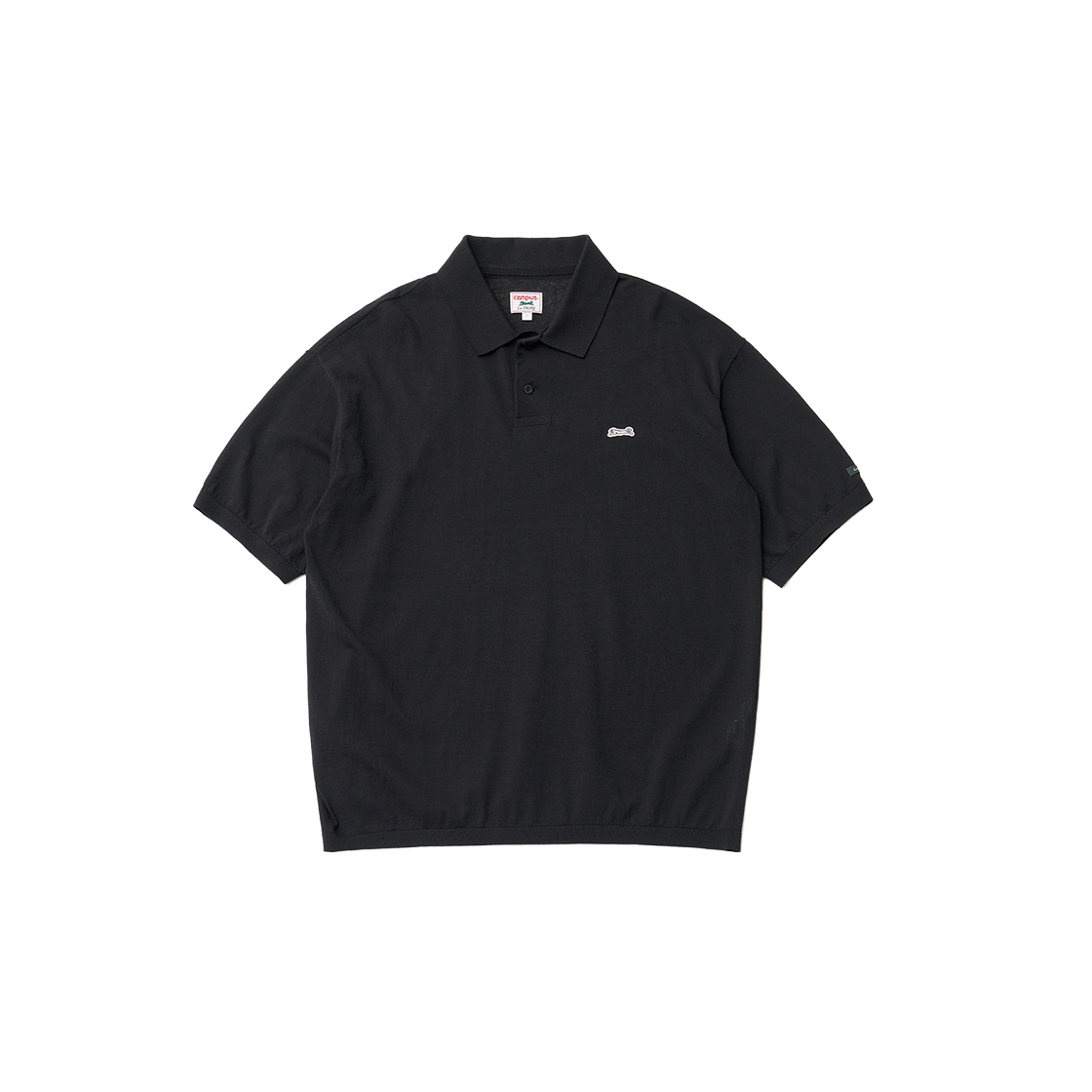 LTFSKN005BK Le TIGRE Tropical polo knit Pullover Black