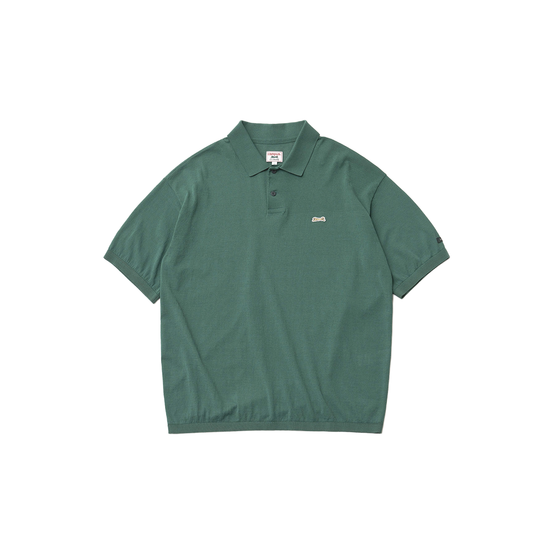 LTFSKN005GR Le TIGRE Tropical polo knit Pullover Kelly Green