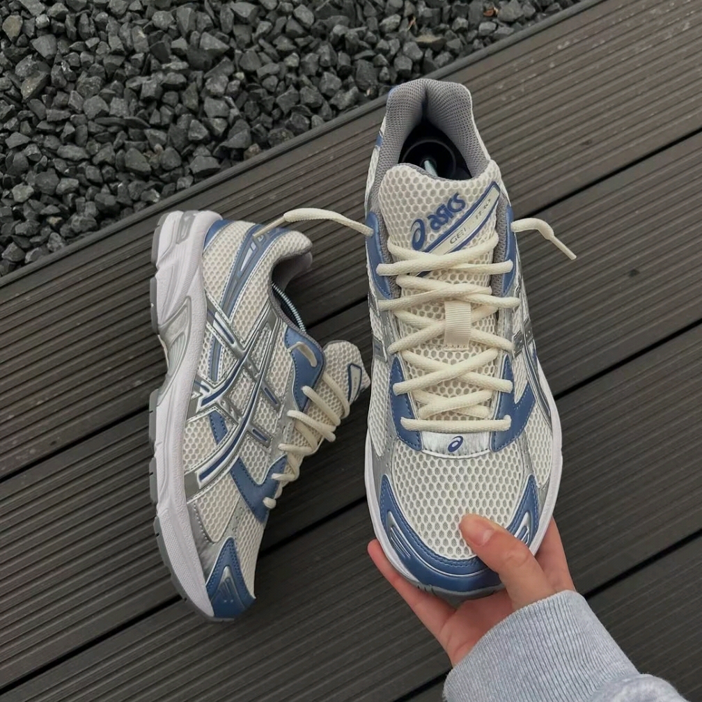 Asics Gel-1130 Cream Blueberry 착용 스타일