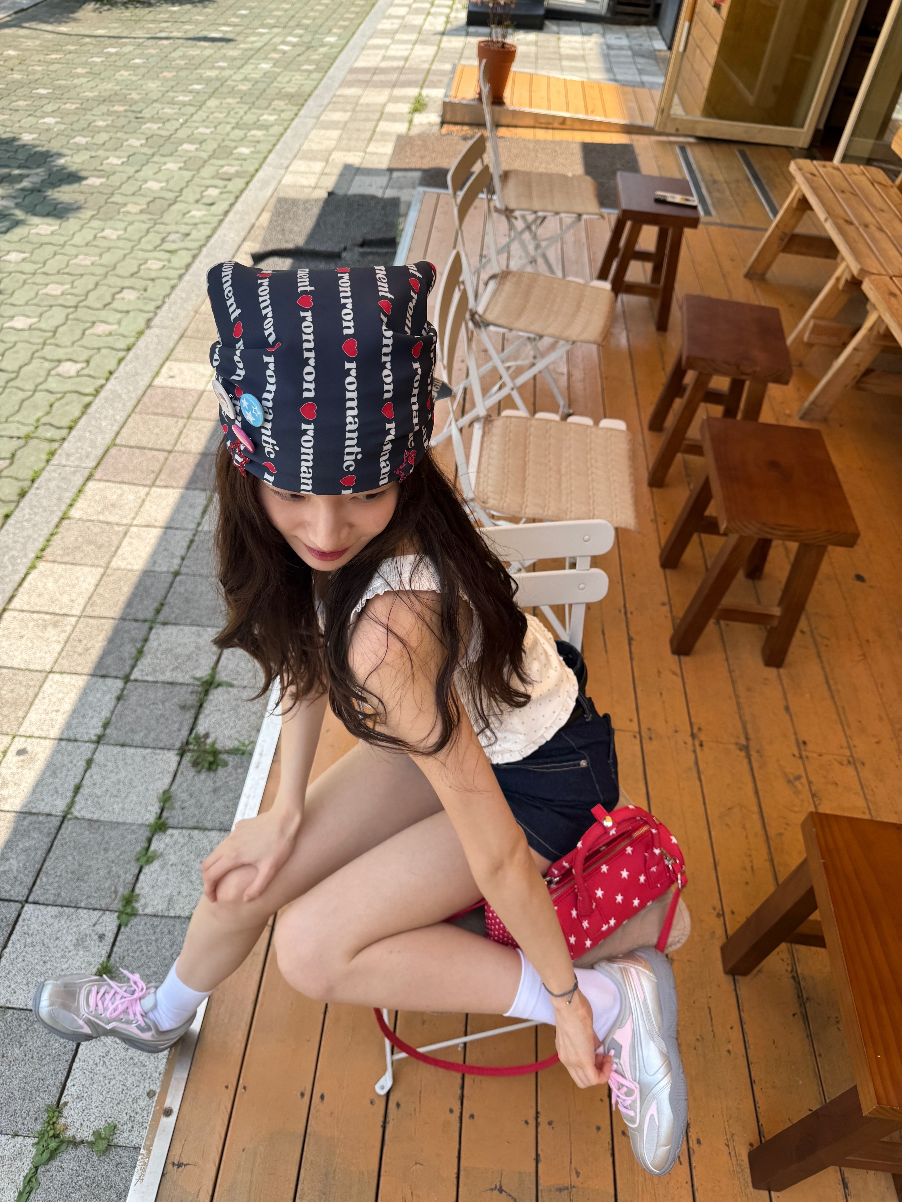 le coq sportif La Plie Silver 착용 스타일 - 1