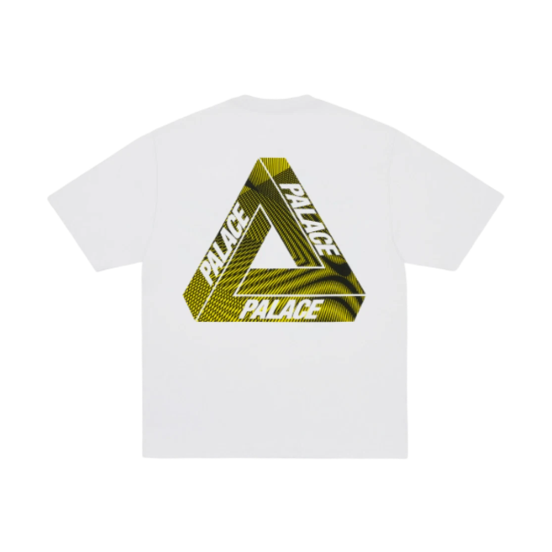 팔라스 트라이벡스 티셔츠 화이트 옐로우 - 25SS(Palace Tri-Vex T-Shirt White Yellow - 25SS)