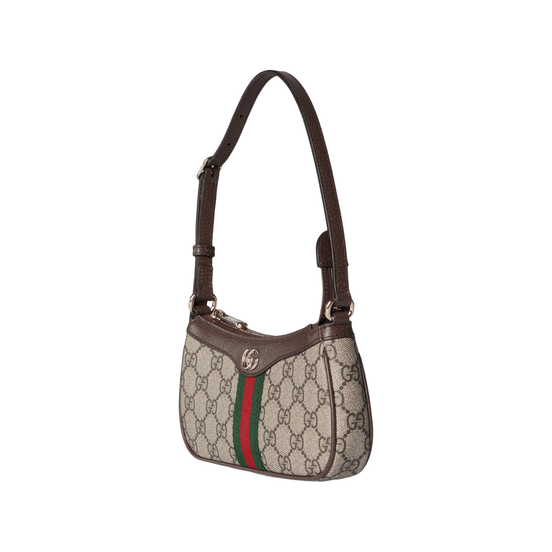 구찌 오피디아 미니 숄더백 베이지 다크 브라운(Gucci Ophidia Mini Shoulder Bag Beige Dark Brown) - 2