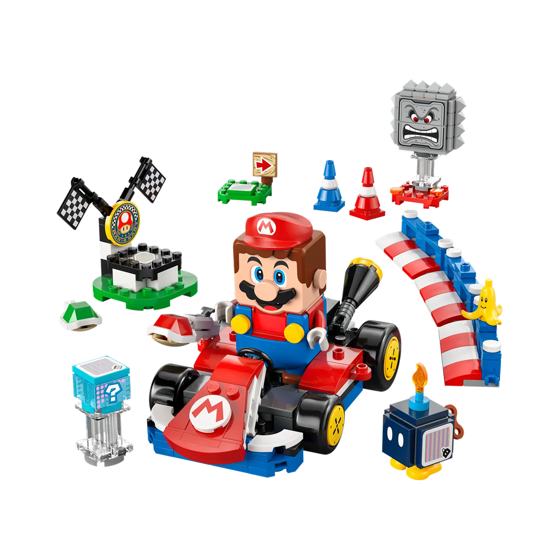 레고 슈퍼 마리오 마리오 카트 레고 마리오와 스탠더드카트(Lego Super Mario Mario Kart – Interactive Lego Mario & Standard Kart)